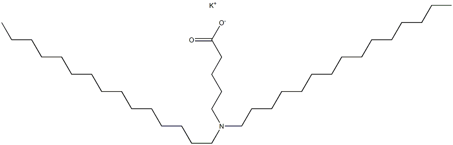 5-(Dipentadecylamino)valeric acid potassium salt Struktur