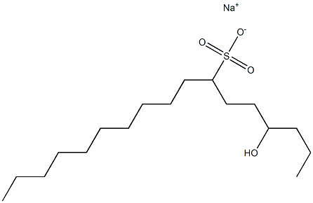 4-Hydroxyheptadecane-7-sulfonic acid sodium salt Struktur