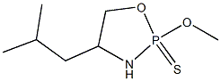 2-Methoxy-4-(2-methylpropyl)-1,3,2-oxazaphospholidine 2-sulfide Struktur