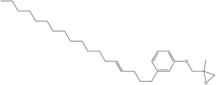 3-(4-Octadecenyl)phenyl 2-methylglycidyl ether Struktur