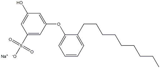 5-Hydroxy-2'-nonyl[oxybisbenzene]-3-sulfonic acid sodium salt Struktur