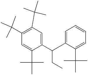 1-(2,4,5-Tri-tert-butylphenyl)-1-(2-tert-butylphenyl)propane Struktur