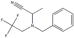 2-[N-(2,2,2-Trifluoroethyl)benzylamino]propanenitrile Struktur