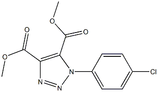 1-(4-Chlorophenyl)-1H-1,2,3-triazole-4,5-dicarboxylic acid dimethyl ester Struktur