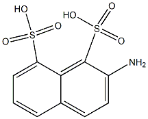 2-Amino-1,8-naphthalenedisulfonic acid Struktur