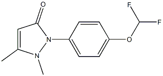 2,3-Dimethyl-1-[4-(difluoromethoxy)phenyl]-3-pyrazolin-5-one Struktur