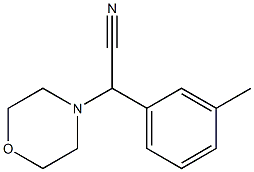 Morpholino(3-methylphenyl)acetonitrile Struktur