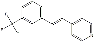 4-(3-(Trifluoromethyl)styryl)pyridine Struktur