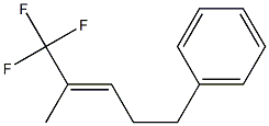 1,1,1-Trifluoro-2-methyl-5-phenyl-2-pentene Struktur