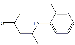 4-(2-Iodophenylamino)-3-penten-2-one Struktur