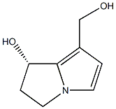 (7S)-7-Hydroxy-6,7-dihydro-5H-pyrrolizine-1-methanol Struktur