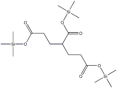 1,3,5-Pentanetricarboxylic acid tris(trimethylsilyl) ester Struktur