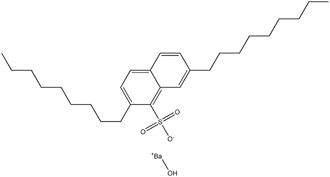 2,7-Dinonyl-1-naphthalenesulfonic acid hydroxybarium salt Struktur