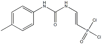 [2-[3-(p-Tolyl)ureido]vinyl]dichlorophosphine oxide Struktur