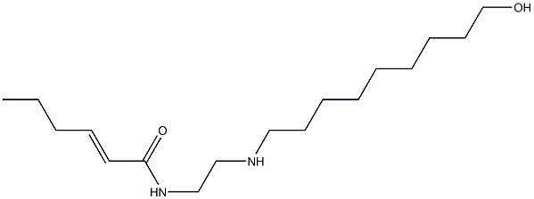 N-[2-[(9-Hydroxynonyl)amino]ethyl]-2-hexenamide Struktur