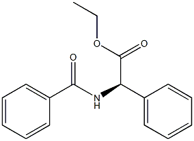 [R,(-)]-2-(Benzoylamino)-2-phenylacetic acid ethyl ester Struktur