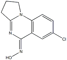 7-Chloro-1,2,3,5-tetrahydropyrrolo[1,2-a]quinazolin-5-one (Z)-oxime Struktur