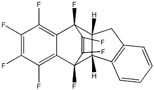 (4bR,5S,10R,10aR)-4b,5,10,10a-Tetrahydro-5,6,7,8,9,10,12,13-octafluoro-5,10-etheno-11H-benzo[b]fluorene Struktur