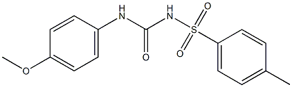 1-(p-Tolylsulfonyl)-3-(4-methoxyphenyl)urea Struktur