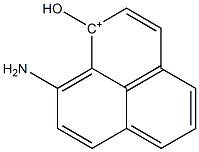 1-Hydroxy-9-amino-1H-phenalene-1-cation Struktur