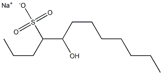 5-Hydroxydodecane-4-sulfonic acid sodium salt Struktur