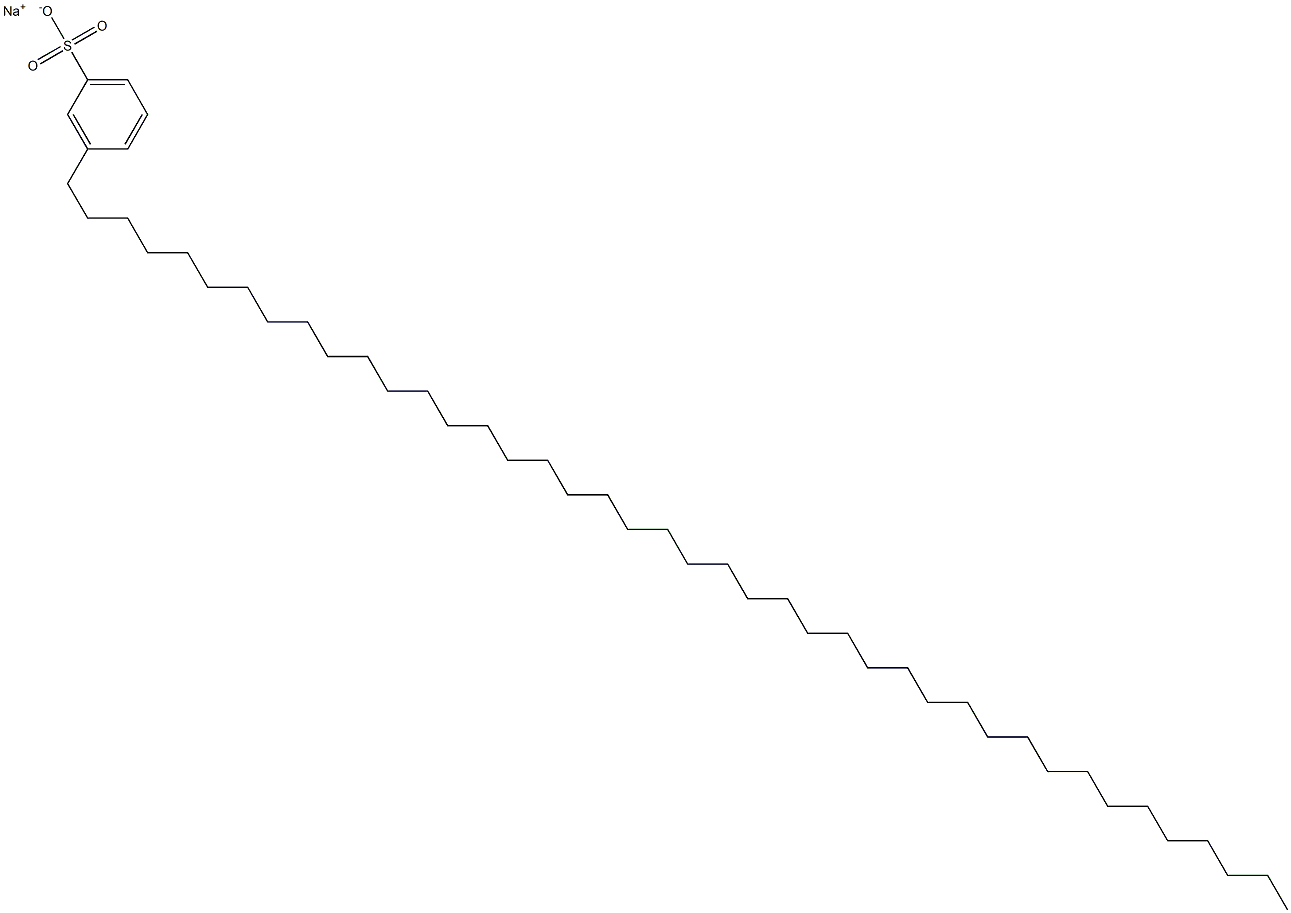 3-(Dotetracontan-1-yl)benzenesulfonic acid sodium salt Struktur