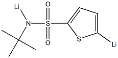 N-tert-Butyl-N-lithio-5-lithiothiophene-2-sulfonamide Struktur