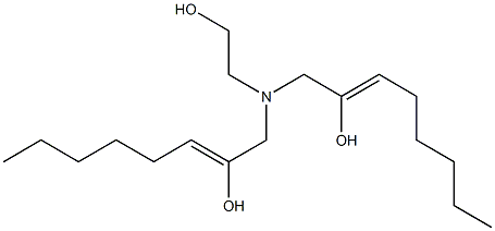 1,1'-[(2-Hydroxyethyl)imino]bis(2-octen-2-ol) Struktur