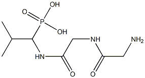 [1-(N-Glycylglycylamino)-2-methylpropyl]phosphonic acid Struktur