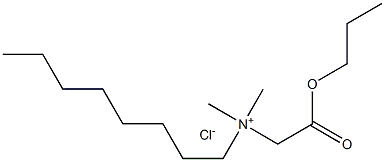 N,N-Dimethyl-N-(propoxycarbonylmethyl)octylammonium chloride Struktur