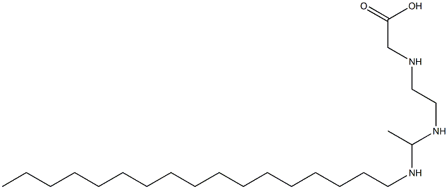 N-[2-[1-(Heptadecylamino)ethylamino]ethyl]glycine Struktur