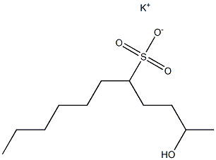 2-Hydroxyundecane-5-sulfonic acid potassium salt Struktur