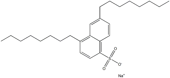 4,6-Dioctyl-1-naphthalenesulfonic acid sodium salt Struktur