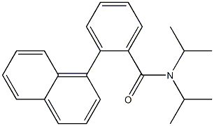 N,N-Diisopropyl-2-(1-naphtyl)benzamide Struktur