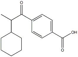 4-(2-Cyclohexylpropanoyl)benzoic acid Struktur