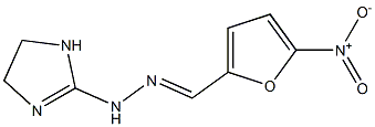 1-(2-Imidazolin-2-yl)-2-[(5-nitrofuran-2-yl)methylene]hydrazine Struktur