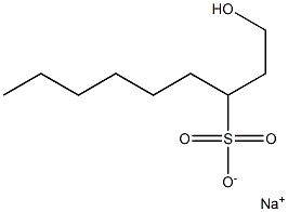 1-Hydroxynonane-3-sulfonic acid sodium salt Struktur