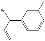 1-(1-Bromoallyl)-3-methylbenzene Struktur