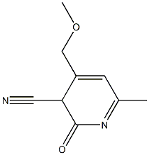 3-Cyano-4-methoxymethyl-6-methyl-2(3H)-pyridone Struktur