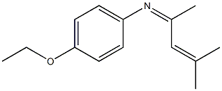 4-Ethoxy-N-(4-methyl-3-penten-2-ylidene)aniline Struktur