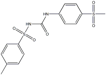 1-[4-Methylsulfonylphenyl]-3-(4-methylphenylsulfonyl)urea Struktur