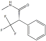 [S,(+)]-3,3,3-Trifluoro-N-methyl-2-phenylpropionamide Struktur