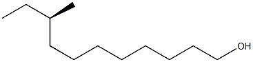 [R,(-)]-9-Methyl-1-undecanol Struktur