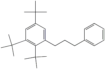 1-(2,3,5-Tri-tert-butylphenyl)-3-phenylpropane Struktur