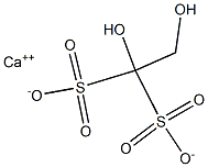 1,2-Dihydroxyethane-1,1-disulfonic acid calcium salt Struktur