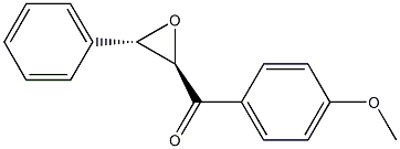 (2R,3S)-1-(4-Methoxyphenyl)-3-phenyl-2,3-epoxy-1-propanone Struktur