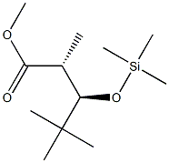 (2R,3R)-2,4,4-Trimethyl-3-trimethylsiloxypentanoic acid methyl ester Struktur