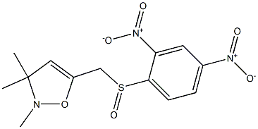 2,3,3-Trimethyl-5-[[(2,4-dinitrophenyl)sulfinyl]methyl]-2,3-dihydroisoxazole Struktur