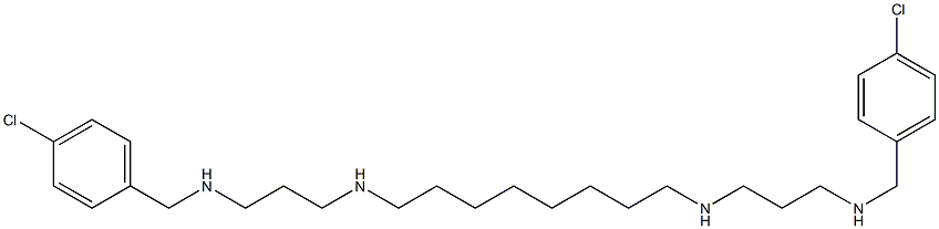 N,N'-Bis[3-(4-chlorobenzylamino)propyl]-1,8-octanediamine Struktur