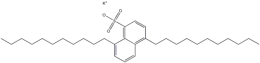 4,8-Diundecyl-1-naphthalenesulfonic acid potassium salt Struktur